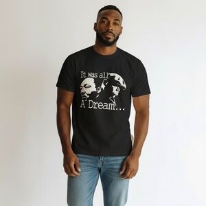 Black Graphic T-Shirt “It Was All A Dream” SZ XL